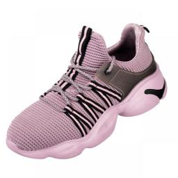 Diansen Safety Shoes Steel Toe Women Men Construction Work Shoe Lightweight Breathable Sneaker Indestructible Work Boots Purple