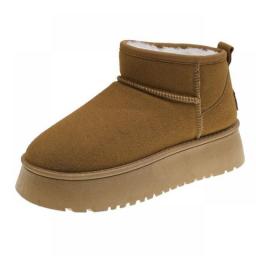 Women's Boots Thick Soled Snow Boots Women's Fur Integrated Women's High Plush Thickened Cotton Shoes Winter Women's Shoes Botas