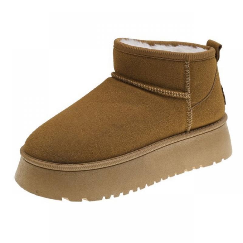 Women's Boots Thick Soled Snow Boots Women's Fur Integrated Women's High Plush Thickened Cotton Shoes Winter Women's Shoes Botas