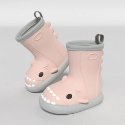 Shark Rain Boots Botas Summer Beach Women Shoes Non-slip Waterproof Shark Slides Home Thickened Rubber Cute Cartoon Funny Indoor