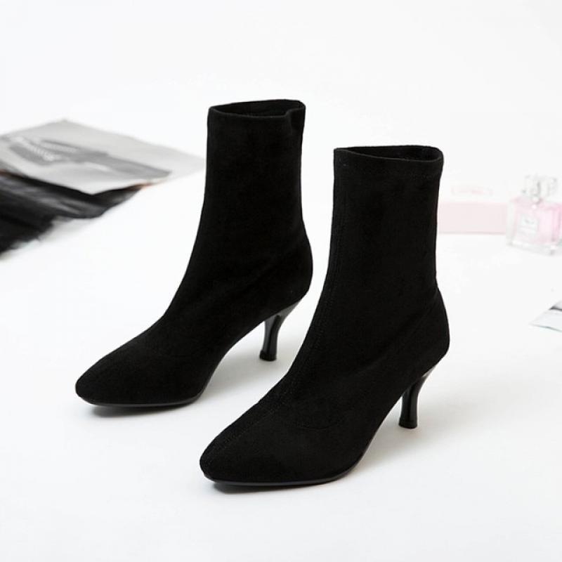 Big Size9 10  11 12 boots women shoes ankle boots for women ladies boots shoes woman winter Tapered with sleeve