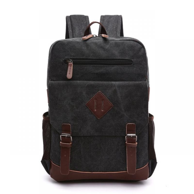 Mens Large Vintage Canvas Backpack for Men Canvas Bookpack Fits Most 15.6 Inches laptop School Laptop Bag Hiking Travel Rucksack