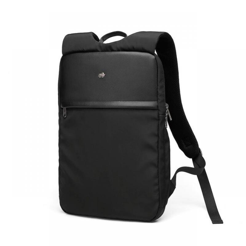 BISON DENIM Ultra-thin Laptop Backpack Lightweight Comfortable Men Women Business Office Work Bag Computer Unisex Slim Bag