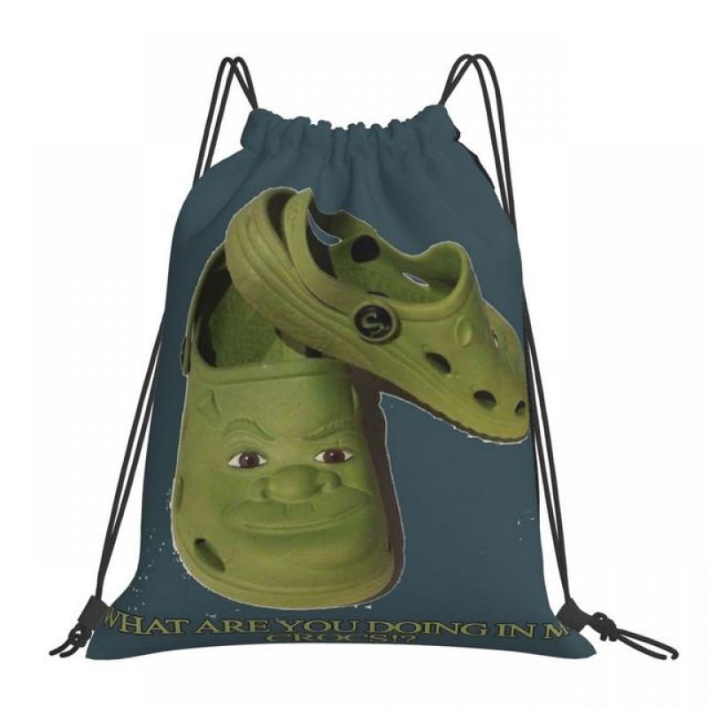 Shrek (3) Backpack Drawstring Bags Casual Portable Backpacks Drawstring Bundle Pocket Sports Bags For Travel School Man Woman