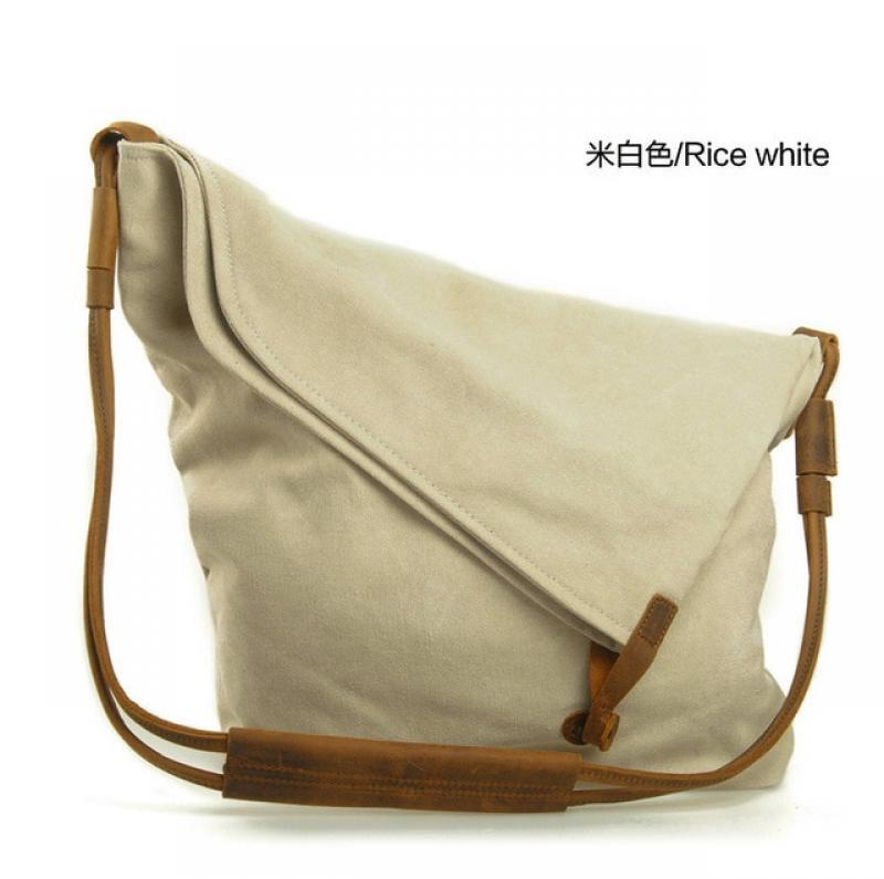 New Women's Men's Classy Look cool Simple style Casual Canvas Crossbody Messenger Shouder Handbag Tote Weekender Fashion Bag