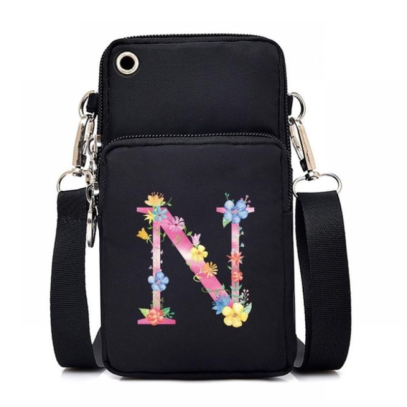 Mini Waterproof Mobile Phone Bag Pink Pattern Lipstick Wallet Pouch  for IPhone 12/13 Pro Max Mini X XR 7 8 Plus CrossBody Bag