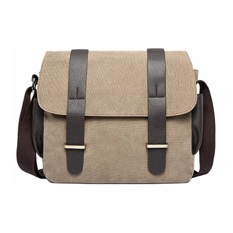Men Casual Travel Crossbody Bag Everyday Hiking Satchel Shoulder Strap Portable Vintage Large Capacity School Canvas Pouch
