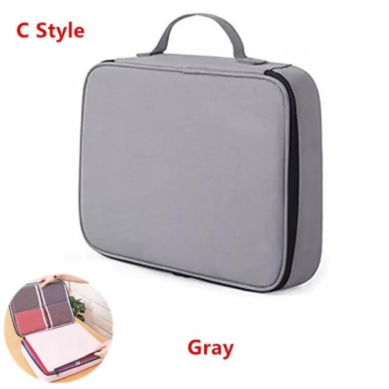 Document Bag Large Capacity Travel Passport Wallet Card Organizer Men's Business Waterproof Storage Pack Home Accessories Item