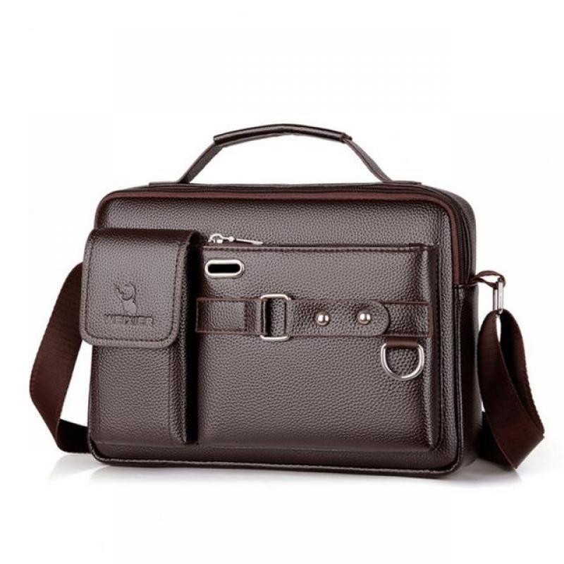 Wear-resistant  Useful Multi Pockets Crossbody Bag Lightweight Messenger Bag Multifunctional   for Office