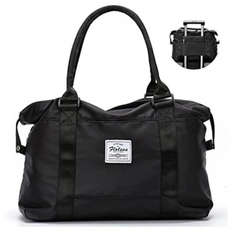 Travel Duffel Bag, Sports Tote Gym Bag, Shoulder Weekender Overnight Bag for Women