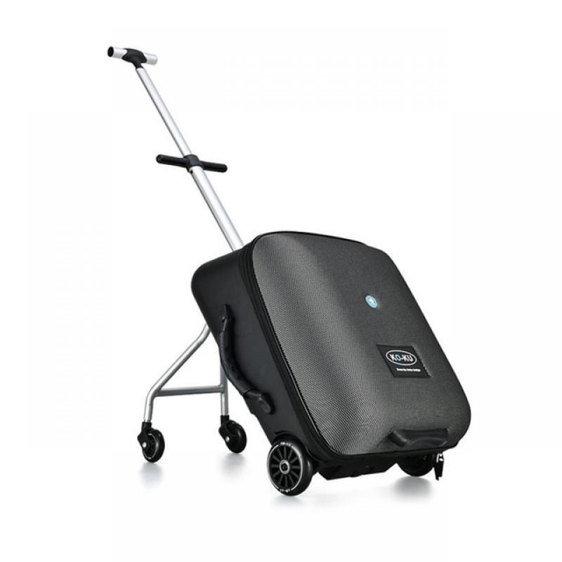Kids Suitcase Fashion Upgraded Version Baby Sitting on Trolley Tavel Bag Suitcase Carry On Rolling Luggage 20 Inch for Kids