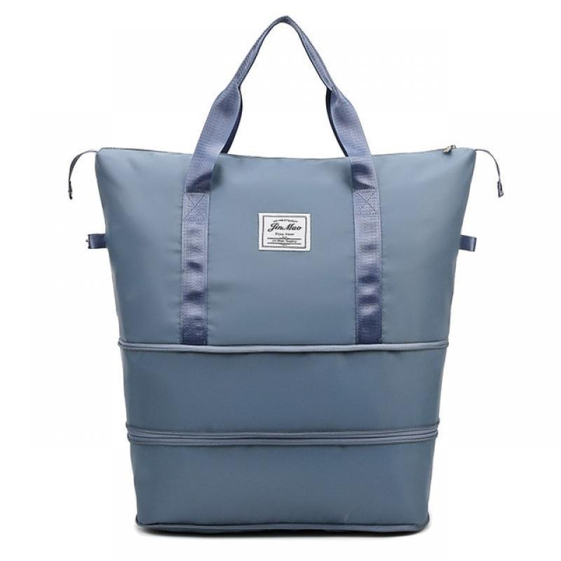 Double-Layer Expansion Large-Capacity Travel Bag Handbag Women Duffle Bag Dry Wet Separation Female Luggage Bag Shoulder Bags