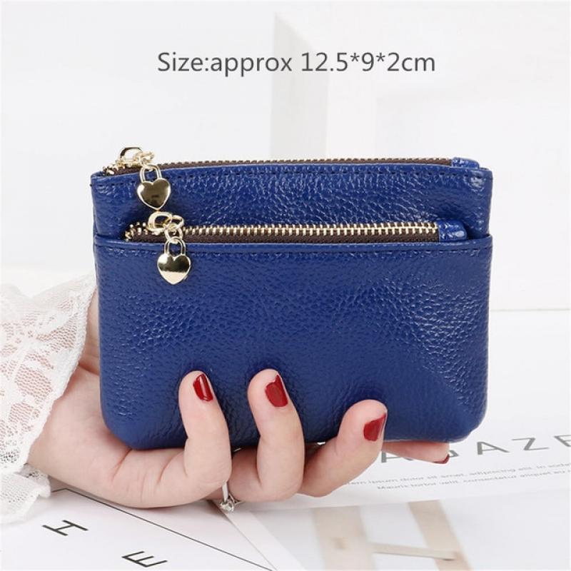 PU Leather Coin Purses Women's Small Change Money Bags Pocket Wallets Key Holder Case Mini Functional Pouch Zipper Card Wallet