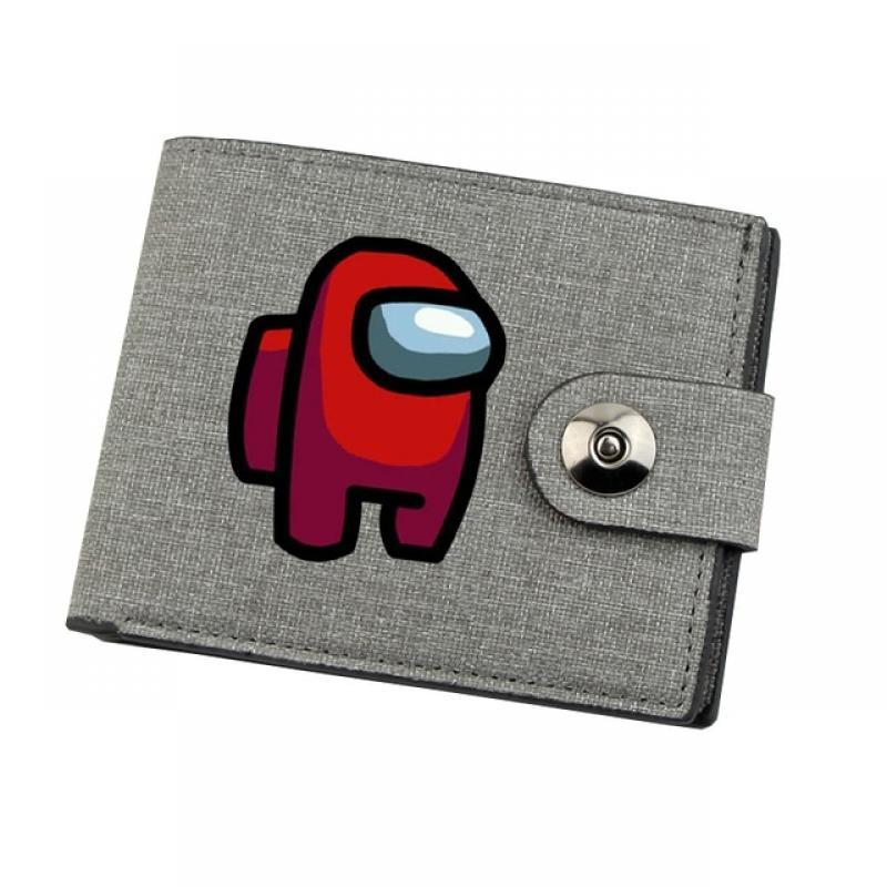 Canvas Teenagers Wallet Card Holder Wallet Male Money Bag Short Holder Male Purse for anime Game Kids Cartoon Coin Bag