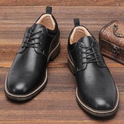 40~46 Casual Shoes Men Fashion Brand Comfortable 2022 Leather Shoes Men #Al726