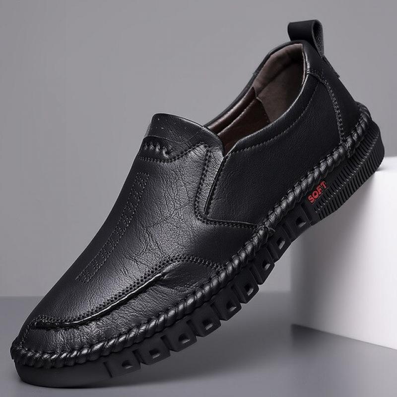 Men's Business Leather Shoes Man Loafers Comfortable 2023 Summer Sneakers Cheap Free Shipping Moccasin Breathable Casual Shoe