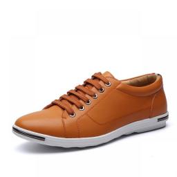 Size 38-48 Leather Men's Casual Shoes Fashion Breathable Lace-up Men Shoes Chaussure Homme Sapato Masculino Zapatillas De Hombre