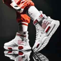 Sneakers Men High Top Shoes For Men Wild Casual Sports Male Tides Tenis Shoes NEW Outdoor Breathable Training  Trainers