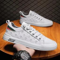 Men Leather Shoes Designer Sneakers Man Male Fashion Tennis Shoes Luxury Brand Skateboard Casual Vulcanize Shoes For Men