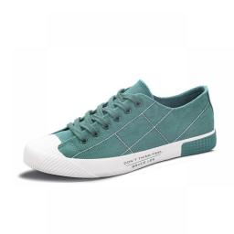 Hot Sale Cheap Canvas Shoes For Men Green Plaid Flat Shoes Men Lace-up Breathable Casual Shoes Men Espadrilles Zapatos Hombre