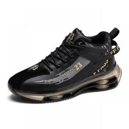 Men Sneakers Running Boots Fashion Outdoor Jogging Sports Shoes Mesh Breathable Cushioning Black Basket Footwear Male Big Size
