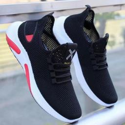 Summer New Mesh Thin Men's Casual Shoes Fashion All-match Sports Shoes Men's Trendy Running Shoes White Shoes  Chunky Sneakers