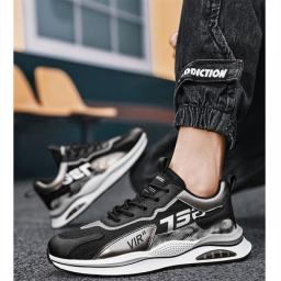 Men's Shoes 2023 Spring New Trend Mesh Breathable Sneakers  Versatile Fashion Platform Men's Vulcanized Shoes Zapatillas Hombre
