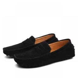 Men Casual Shoes Fashion Men Shoes Genuine Leather Men Loafers Moccasins Slip On Men's Flats Male Driving Shoes 2023 New