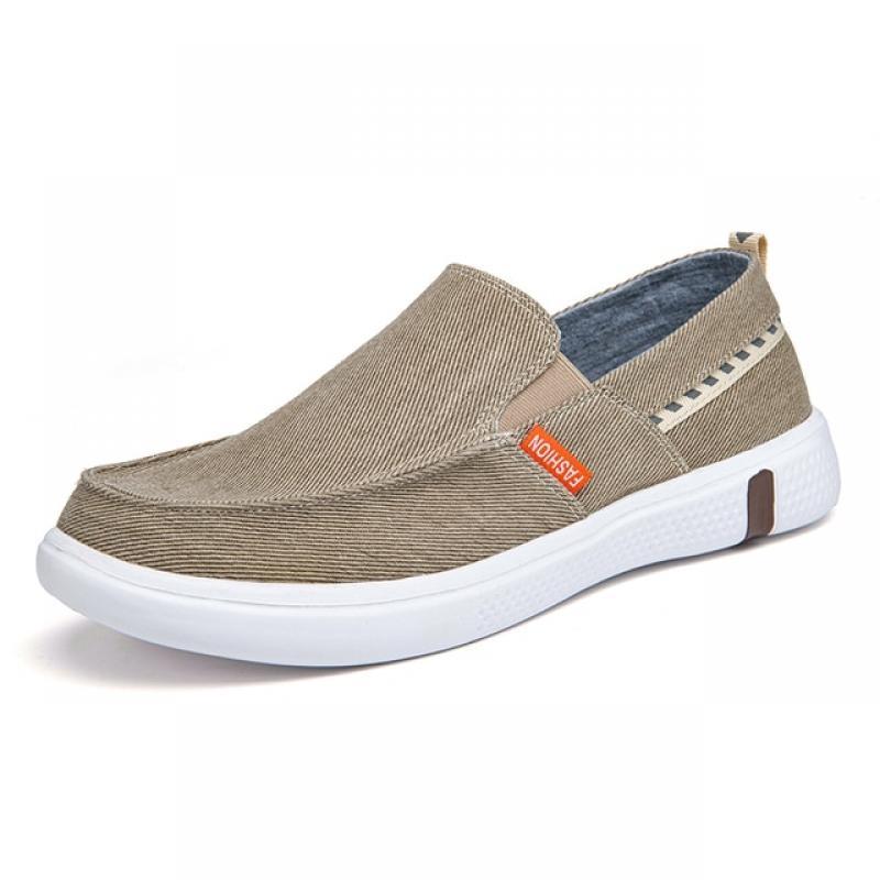 Fashion Breathable Casual Shoes for Men Slip-on Mens Canvas Walking Footwears Plus Size 45 46 Male Blue Canvas Sneakers