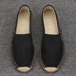2023 Summer Autumn Men Canvas Shoes Breathable Men's Casual Shoes Slip-On Hemp Shoes Graffiti Espadrilles Women Footwear Flats