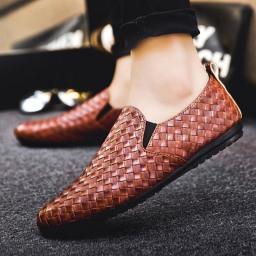 Men Casual Shoes Fashion Light Men Loafers Moccasins Breathable Slip On Black Driving Shoes Plus Size Zapatillas Hombre 2023