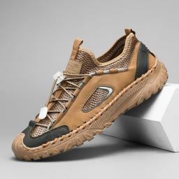 Men Summer Mesh Sneakers Casual Shoes Breathable Loafers Men Shoes New Fashion Comfort Men Outdoor Rubber Flat Walking Shoes