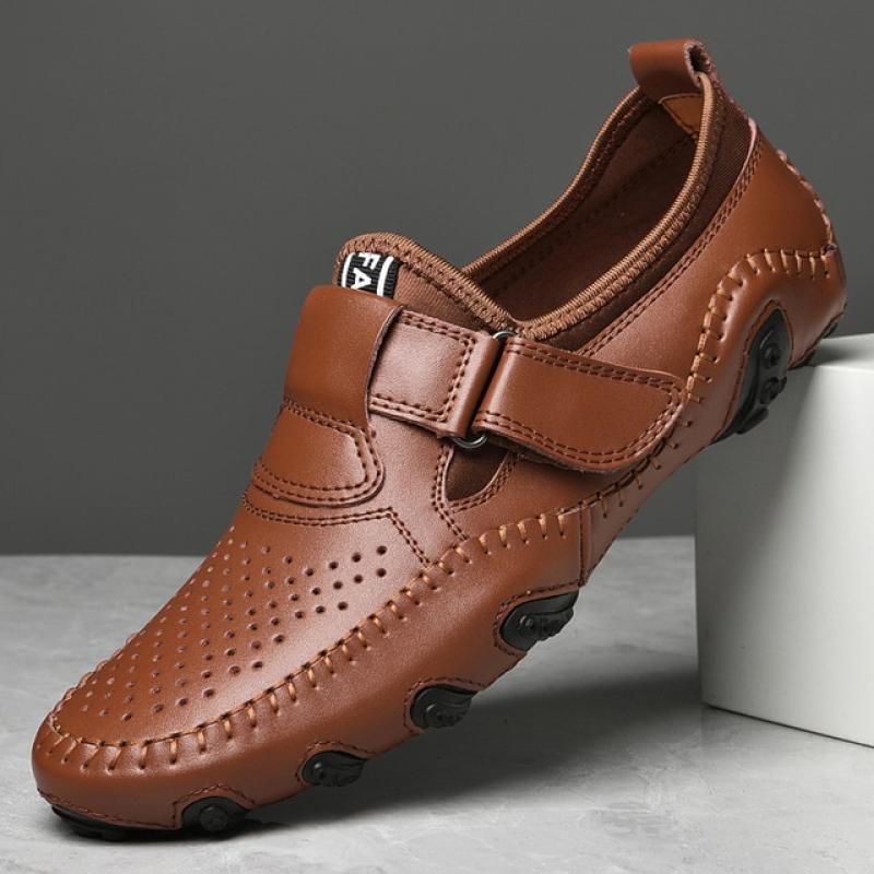 New Men Loafers Leather Casual Shoes Outdoor High Quality Comfy Drive Flats Designer Shoes Handmade Climbing Fashion Luxury Soft
