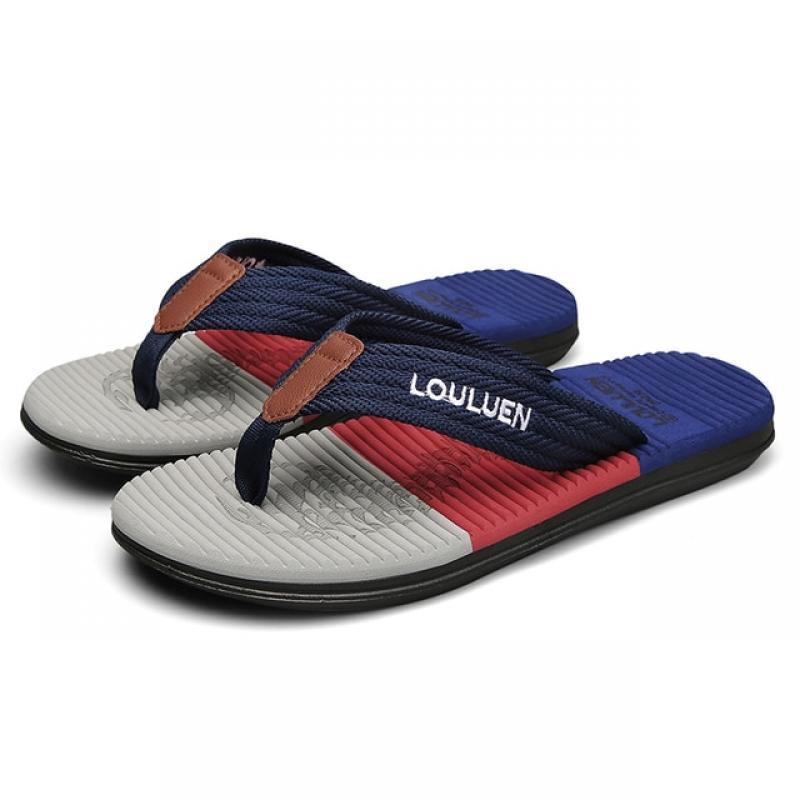 SSXCERH Brand Size 39-44 Flip-flops Men Outdoor Slippers Summer Fashion Clip Foot Mesh Beach Shoes for Men Sandalia Masculina