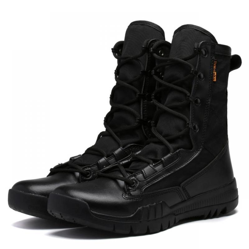 2022 Hot Sale Military Boots Men Top Quality Desert Boots for Mens Brand Fashion Brown Men Military Tactical Shoes Combat Boots