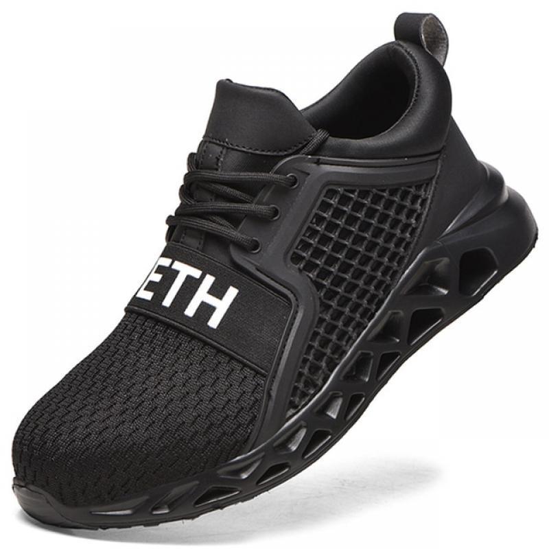 Steel Toe Safety Shoes for Men Women Lightweight Work Sneakers Puncture Proof Work Shoes Unisex Coustruction Safety Work Boots