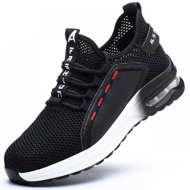 2023 Hot Safety Shoes Men Comfort Men Boots Indestructible Work Shoes Fashion Work Sneakers Male Security Boots Work Footwear