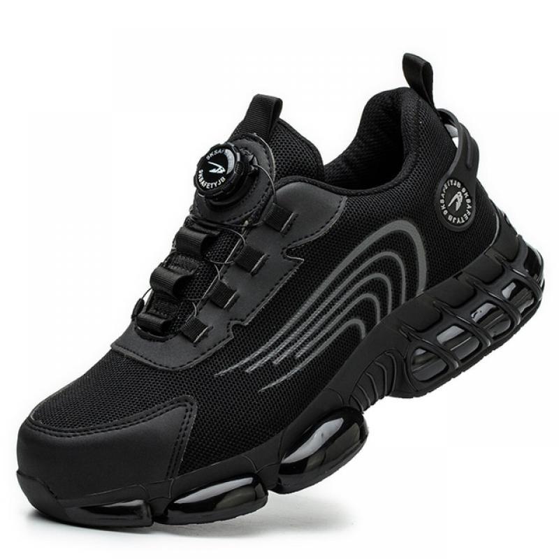 Rotating Button Safety Shoes Men Work Sneakers Indestructible Shoes Puncture-Proof Protective Shoes Work Boots Steel Toe Shoes