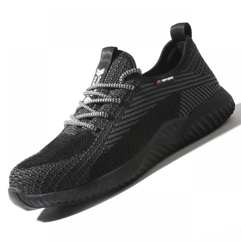 Men Work Sneakers Safety Shoes Anti-Smashing Steel Toe Puncture Proof Boots Construction Lightweight Male Sneakers For Men Women