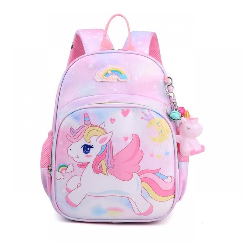 New Unicorn Backpack For Girls Cartoon Pink Princess School Bags Kids Satchels Kindergarten Bookbag Mochila Infantil Escolar