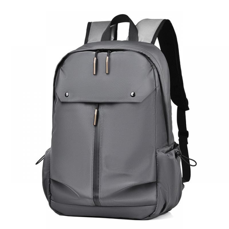 Teenage Schoolbag Student Backpack with USB Charging Men Women Casual Retro Elegant Waterproof Solid Color Bag for 15'' Laptop