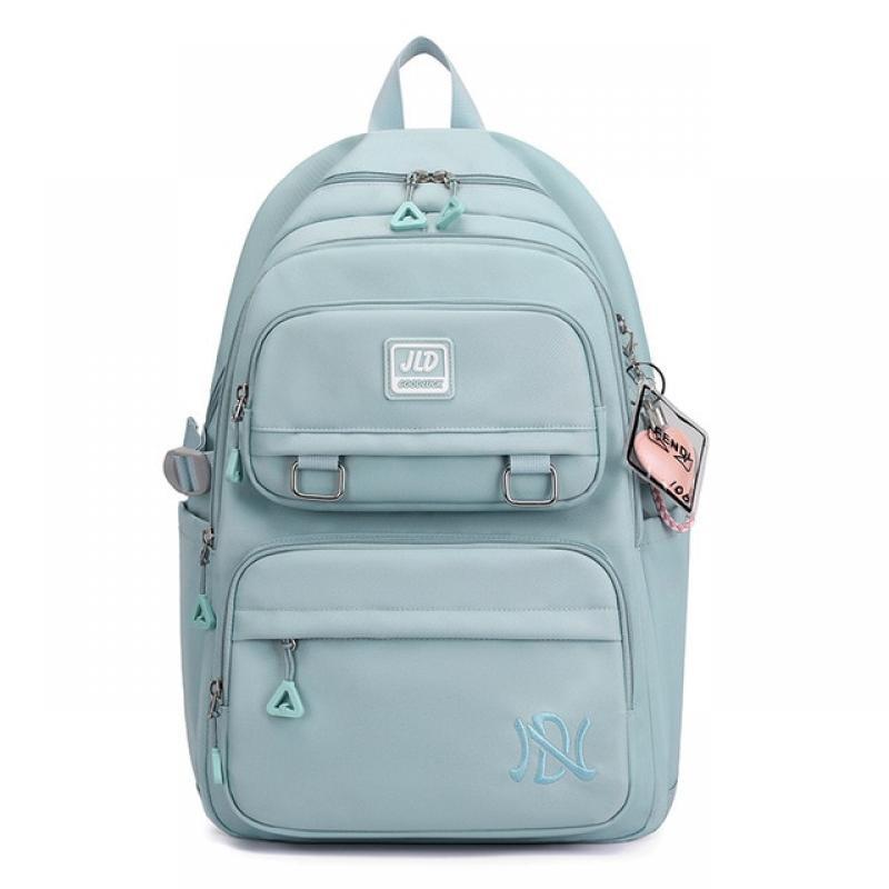 New Girls School Bag Nylon Backpack Travel Rucksack Multi Pockets Waterproof Casual Daypack Schoolbag for Women Student Teenager