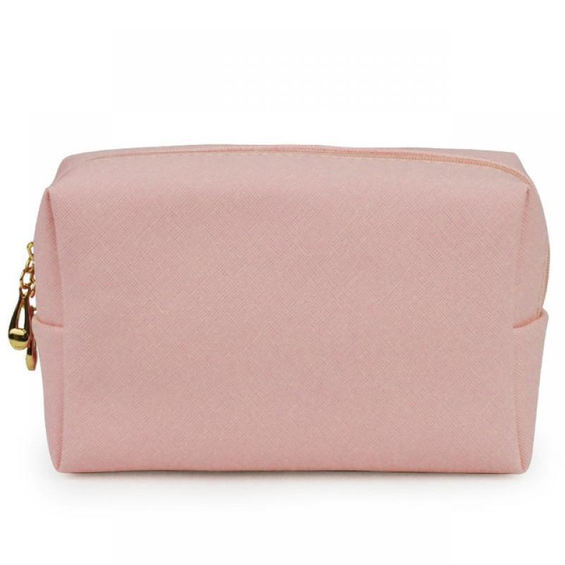 Personalized Embroidery Makeup Bag Hand-held Portable Square Waterproof PU Toiletry Bag Large Capacity Travel Wedding Supplies