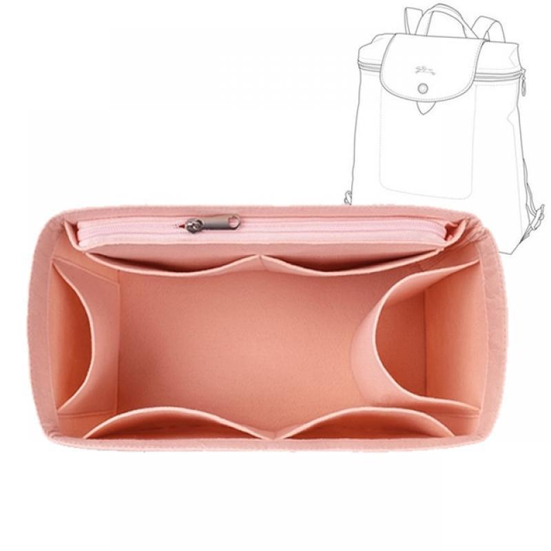 EverToner For Longchamp Le Pliage Backpack Felt Cloth Insert Bag Organizer Makeup Handbag Organizer Travel Inner Purse