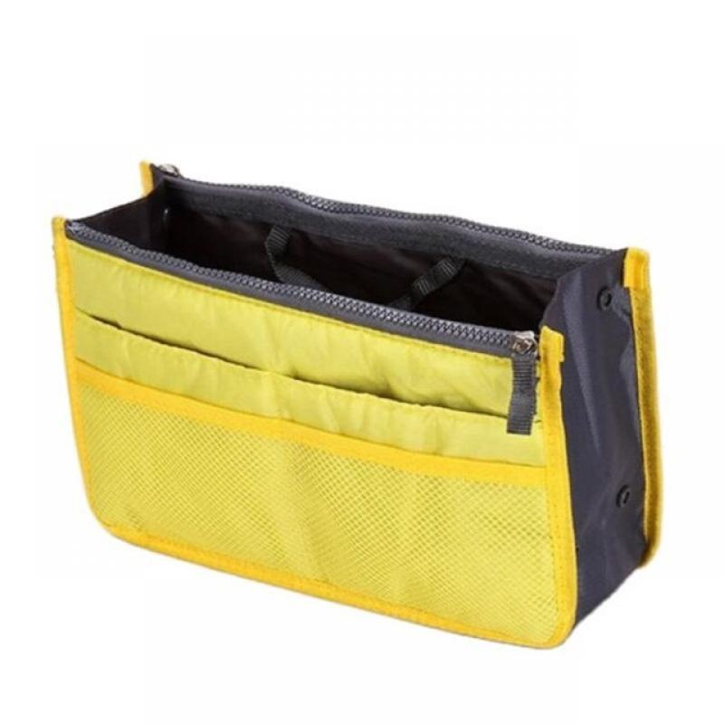 Large Capacity Cosmetic Storage Bag Nylon Travel Insert Organizer Handbag Tote Cosmetic Bag Women Makeup Bag Beauty Pouch