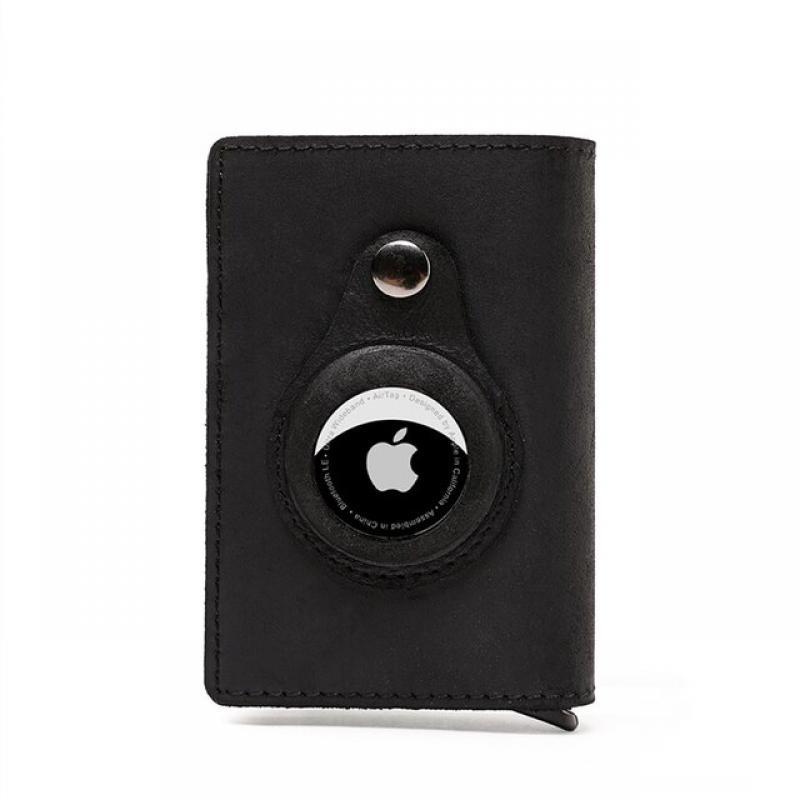 New 2023 Rfid Wallets For AirTag Men Wallets Money Bags Genuine Leather Card Holder Wallet For Apple Air Tag Purses Smart Wallet
