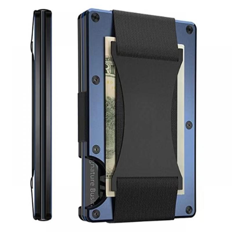 New Forged Carbon Fiber Minimalist Slim Wallet with RFID Blocking and Money Clip for Men Women Great Gift for Dad Husband Rfid