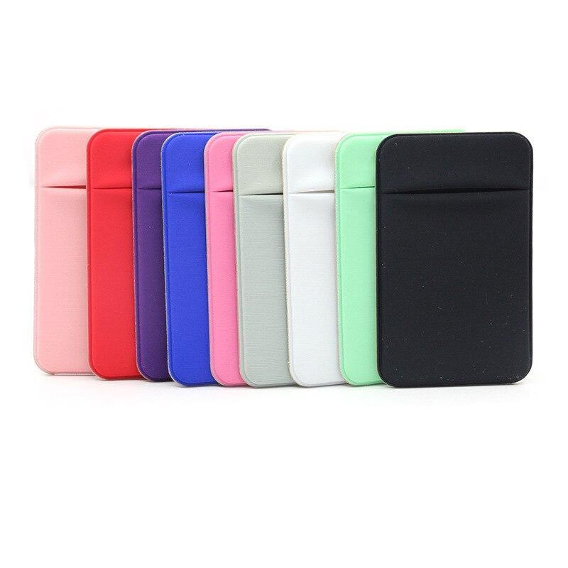 1 PCS Mobile phone back sticker protective cover credit card case self-adhesive paper card bag portable mobile phone back pocket