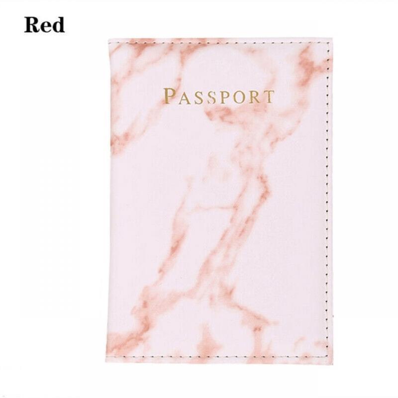 Fashion Marble Style Passport Cover Women Men PU Leather Card Passport Holder Travel Accessories Covers for Passport Holder Case
