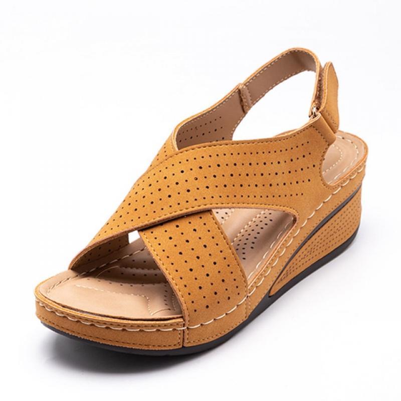 Women Sandals Summer 2022 Wedges Shoes For Women Peep Toe Heels Sandalias Mujer Comfy Platform Sandals Summer Shoes Female